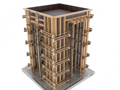 现代施工样板3D模型下载